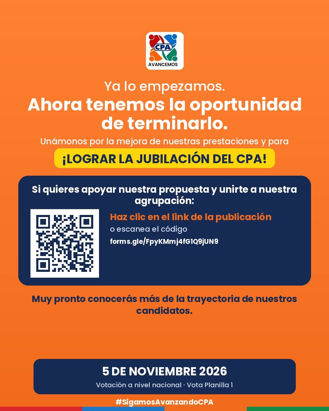 Pieza de campaña de Avancemos CPA sobre prestaciones y jubilación